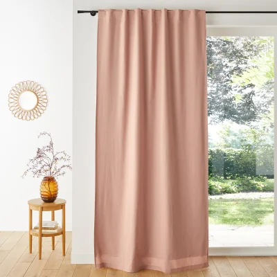 La Redoute Lincot Linen & Cotton Hidden Tab Blackout Curtain