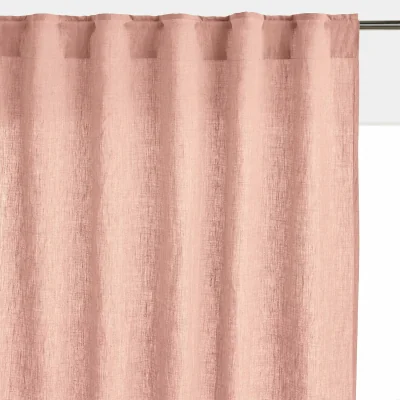 La Redoute Onega Washed Linen Radiator Curtain with Hidden Fixings