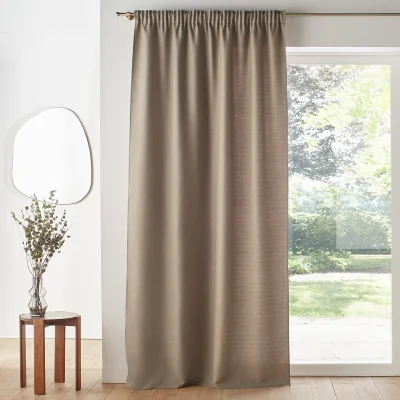 La Redoute Select Recycled Polyester Gathered Braid Curtain