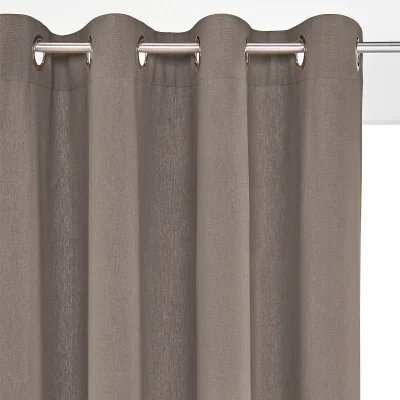 La Redoute Taïma Cotton / Linen Radiator Curtain with Eyelets
