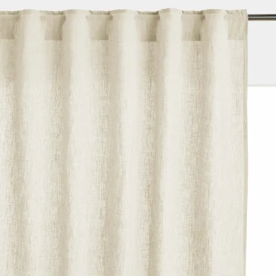 La Redoute Onega Washed Linen Radiator Curtain with Hidden Fixings