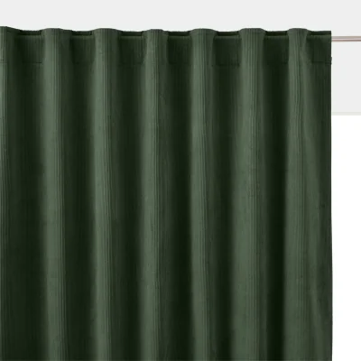 La Redoute Olavi Single Corduroy Curtain with Hidden Tabs