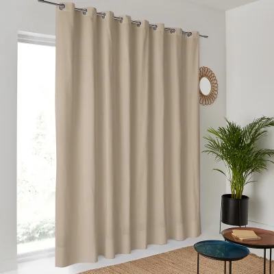 La Redoute Scenario Single Extra Wide Cotton Curtain with Eyelets