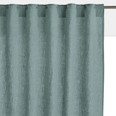 La Redoute Onega Washed Linen Single Curtain with Concealed Tabs