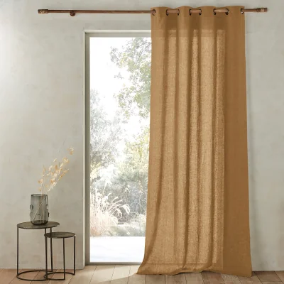 La Redoute Romane 100% Washed Linen Curtain