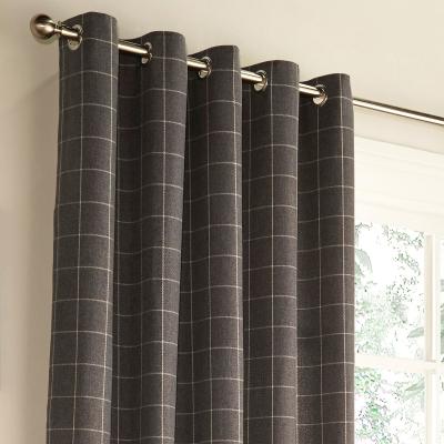 La Redoute Ellis Check Pattern Eyelet Curtains
