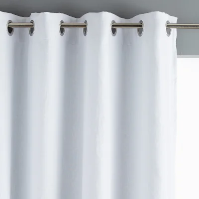 La Redoute Private Single Lined Blackout Curtain in Washed Linen with Eyelets