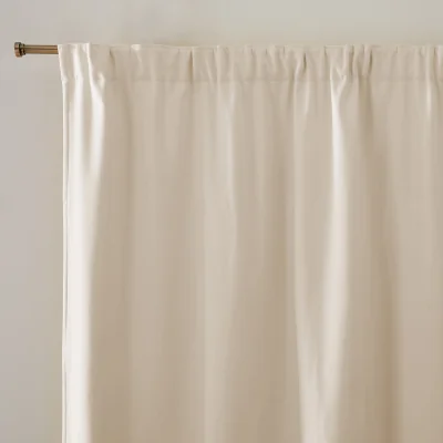 La Redoute Panason Fleece Thermal Curtain, with Pencil Pleat Header and Wave