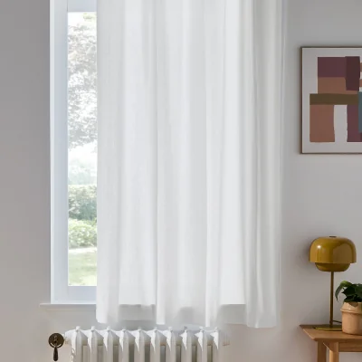 La Redoute Scenario Pure Cotton Radiator Curtain with Eyelets