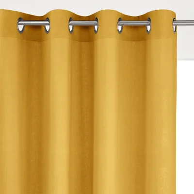 La Redoute Odorie Linen / Viscose Radiator Curtain with Eyelets
