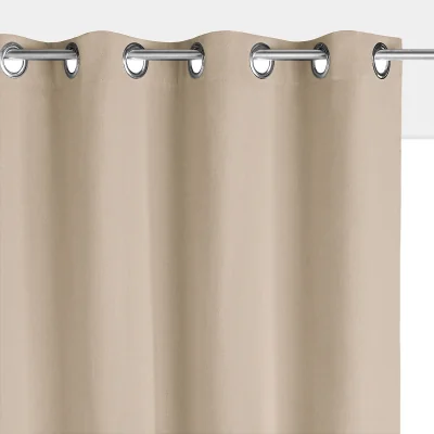 La Redoute Scenario Cotton Blackout Radiator Curtain with Eyelets