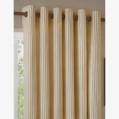 Marks & Spencer YARD Hebden Striped Blackout Eyelet Curtains Light Pink Mix