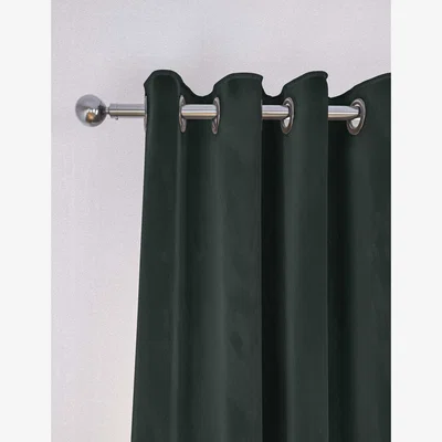 Marks & Spencer M&S Velvet Eyelet Curtains Forest Green