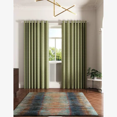 Marks & Spencer Ted Baker Palm Geo Lined Curtains Green