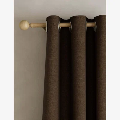 Marks & Spencer M&S Brushed Eyelet Blackout Thermal Curtains Chocolate