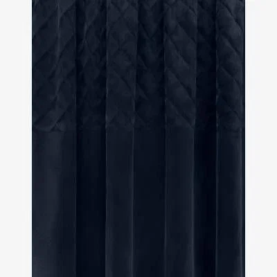 Marks & Spencer M&S Velvet Pencil Pleat Quilted Thermal Curtains - EW90 - Navy, Navy,Grey,Ochre