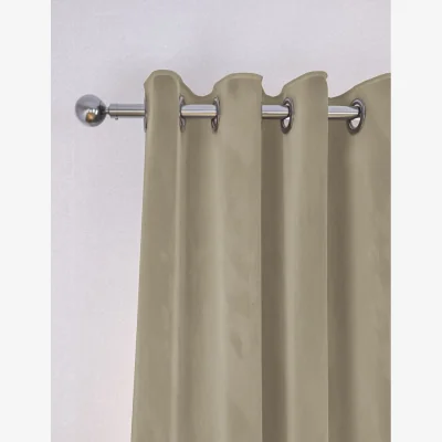Marks & Spencer M&S Velvet Eyelet Curtains Champagne