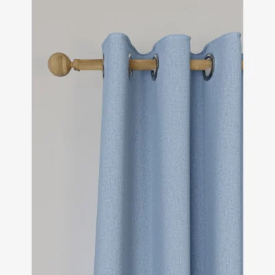 Marks & Spencer M&S Brushed Eyelet Blackout Thermal Curtains Mid Blue
