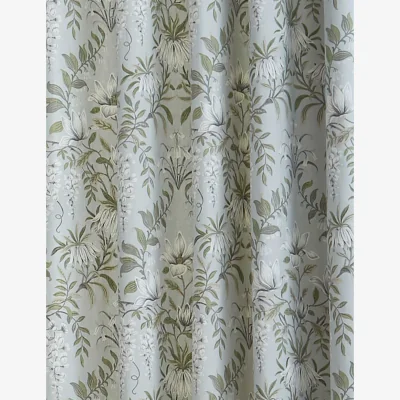 Marks & Spencer Laura Ashley Parterre Pure Cotton Floral Eyelet Curtains Green Mix