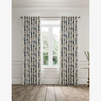 Marks & Spencer V&A Palampore Trail Eyelet Curtains Blue Mix