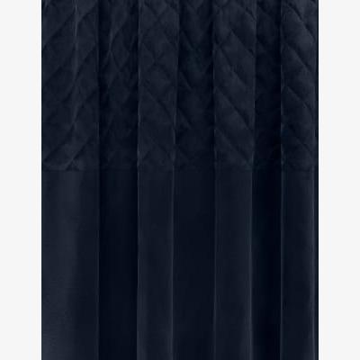 Marks & Spencer M&S Velvet Pencil Pleat Quilted Thermal Curtains - WDR90 - Navy, Navy,Grey,Ochre