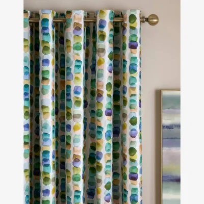 Marks & Spencer Bluebellgrey Tobermory Cotton Rich Eyelet Curtains Multi
