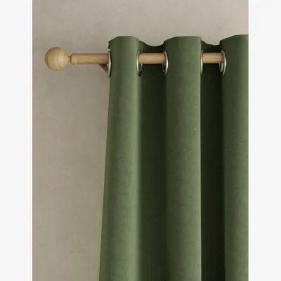 Marks & Spencer M&S Brushed Eyelet Blackout Thermal Curtains Olive