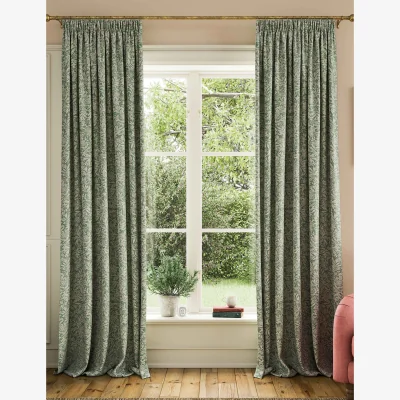 Marks & Spencer Joules Twilight Ditsy Pure Cotton Curtains Green