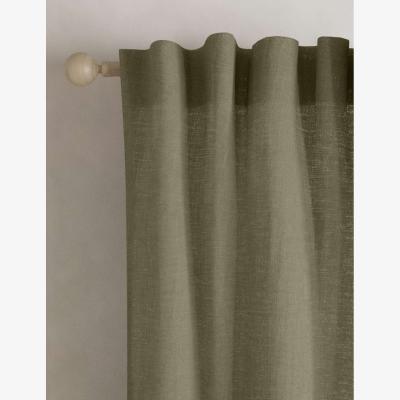 Marks & Spencer M&S Sheer Cotton Linen Blend Curtains Khaki