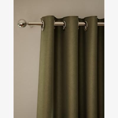 Marks & Spencer M&S Velvet Eyelet Curtains Light Green