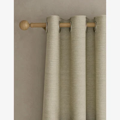 Marks & Spencer M&S Textured Stripe Eyelet Curtains - WDR54 - Cream, Cream