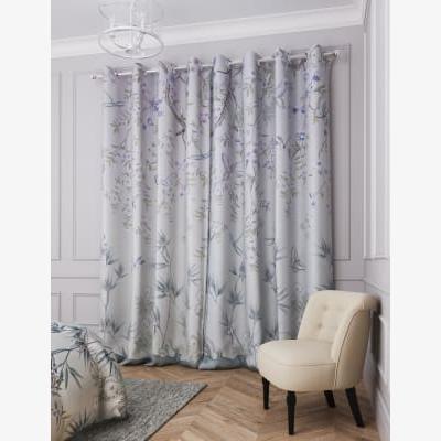 Marks & Spencer M&S Pure Cotton Floral Eyelet Blackout Curtains - WDR54 - Lilac, Lilac