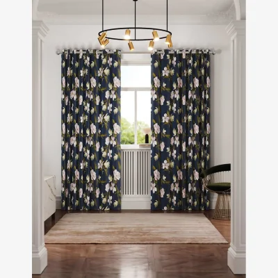 Marks & Spencer Ted Baker Opal Floral Lined Curtains Navy