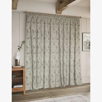 Marks & Spencer M&S Woodland Pencil Pleat Blackout Curtains - NAR54 - Grey, Grey
