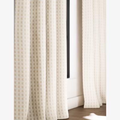 Marks & Spencer M&S Collection Chenille Gingham Multiway Blackout Curtains - WDR54 - Natural, Natural
