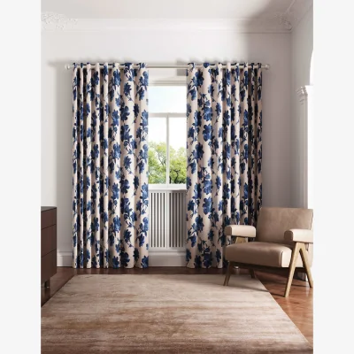 Marks & Spencer Ted Baker Midnight Garden Lined Curtains Blue