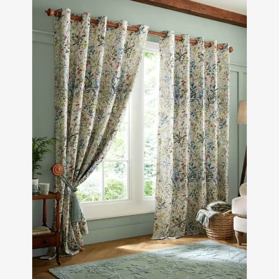Marks & Spencer Laura Ashley Pointon Eyelet Curtains Multi