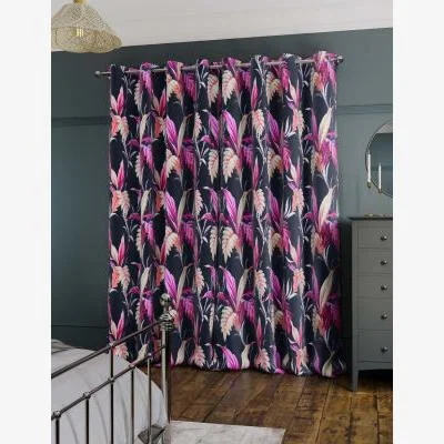 Marks & Spencer M&S Velvet Floral Eyelet Thermal Curtains - EW72 - Teal, Teal