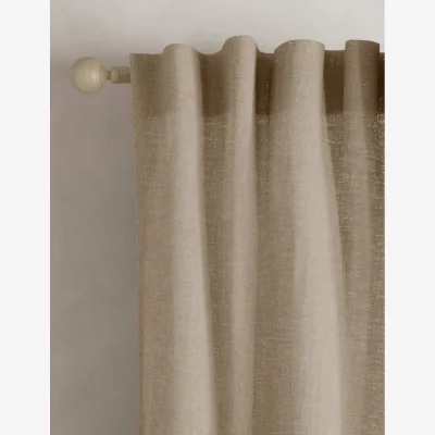 Marks & Spencer M&S Cotton Linen Blend Sheer Multiway Curtains Ecru