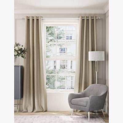 Marks & Spencer M&S Metallic Eyelet Blackout Curtains - NAR54 - Champagne, Champagne