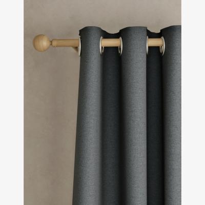 Marks & Spencer M&S Brushed Eyelet Ultra Temperature Smart Blackout Curtains - WDR72 - Charcoal Mix, Neutral,Sage,Charcoal Mix