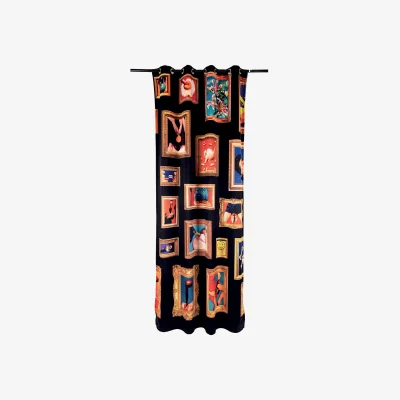 Made in Design Curtain Toiletpaper - Frames Right textile / 140 x 280 cm - Polyester - Seletti