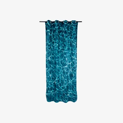 Made in Design Toiletpaper - Water Curtain textile blue / 140 x 280 cm - Polyester - Seletti