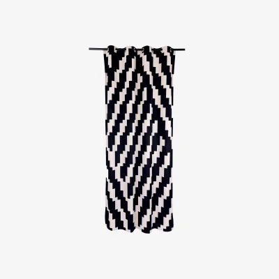 Made in Design Toiletpaper - Zig Zag Curtain textile black / 140 x 280 cm - Polyester - Seletti