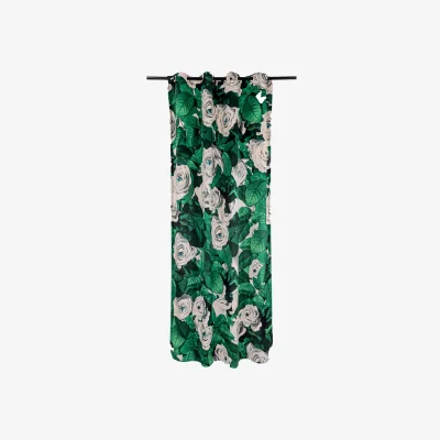 Made in Design Toiletpaper - Roses Curtain textile green / 140 x 280 cm - Polyester - Seletti