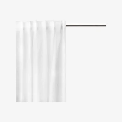 Nordic Nest Dalsland curtain with heading tape and channel optical white
