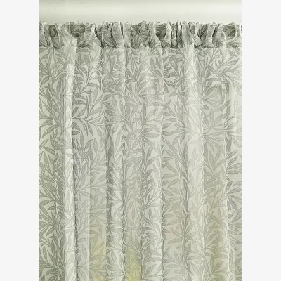 Downtown William Morris at Home Original Willow Voile Curtain - Sage - W 54 x D 70