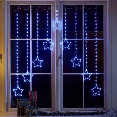 Downtown Smart Garden Star Curtain Lights - Cool White In CoolWhite
