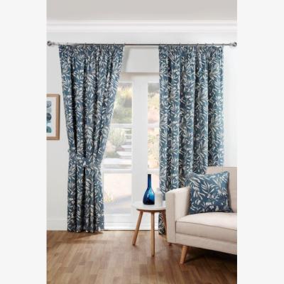 Downtown Sundour Aviary Bluebell Curtains - 66x54, Decor - Blue