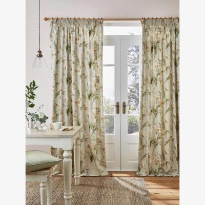 Downtown Laura Ashley Gosford Curtains - Sage - 64x90, Cotton, Print